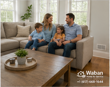 Healthy indoor air quality in a Newton, MA family home